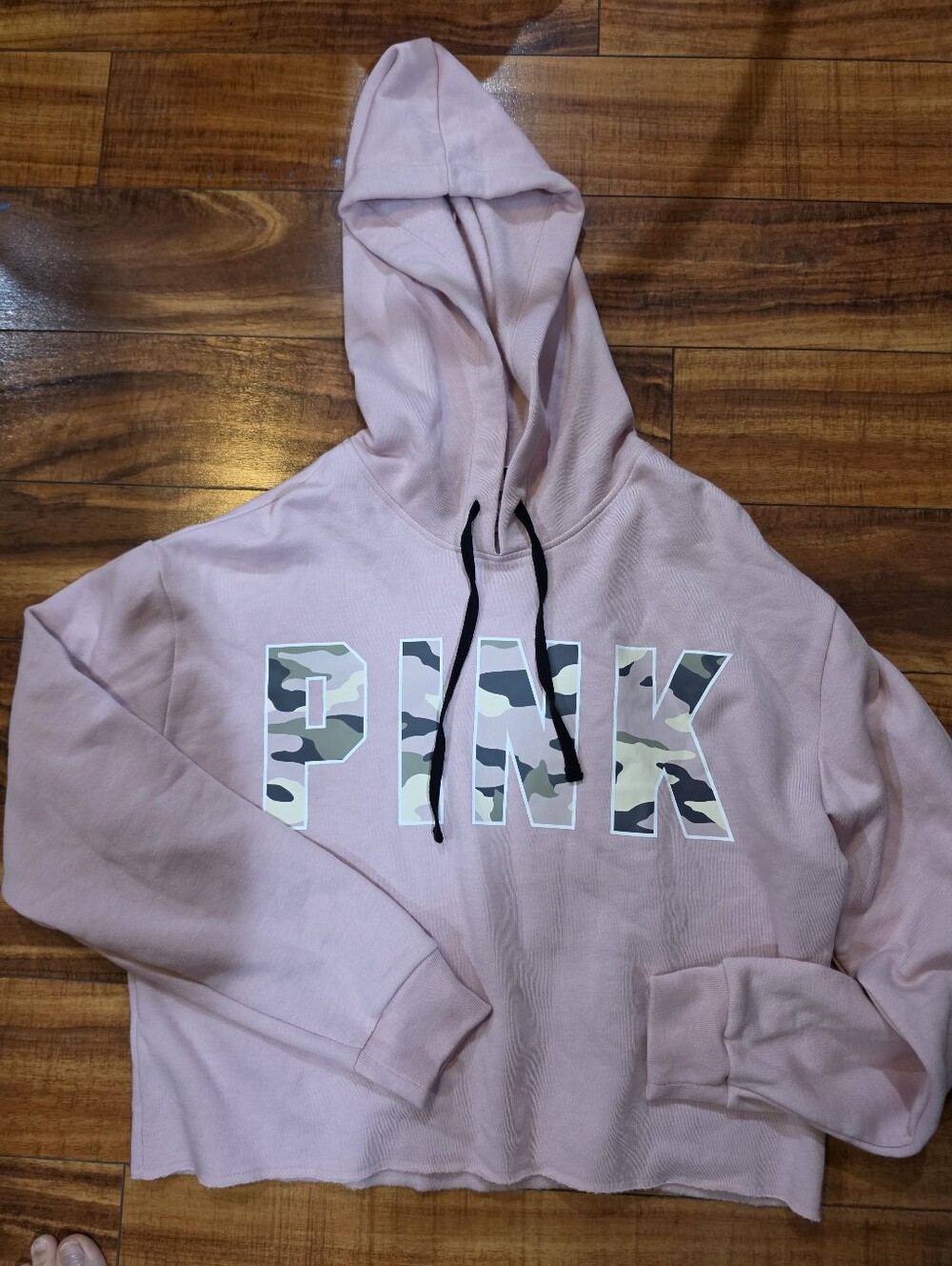 Victoria's Secret PINK Light Pink Camo Logo Hoodie
